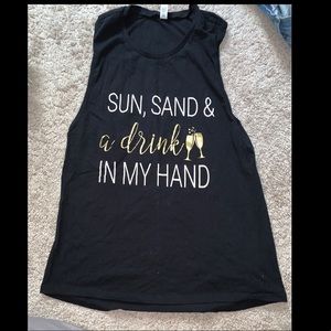 Bella black tank top